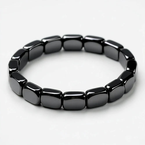 Bracelet en Hématite Noire – Élégance Masculine & Ancrage